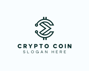 Cryptocurrency - Coin Tech Cryptocurrency logo design