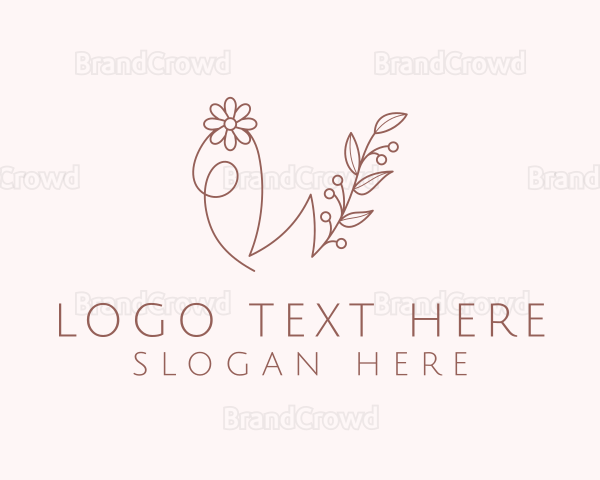 Florist Letter W Logo