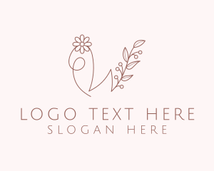 Florist Letter W logo design