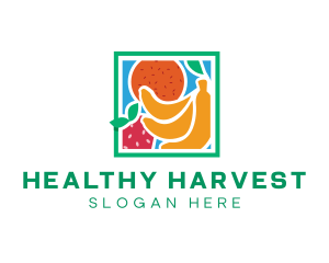Nutrition - Natural Healthy Fruits logo design