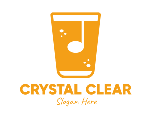 Glassware - Musical Note Drink logo design