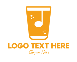 Soda - Musical Note Drink logo design