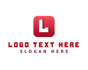 Text - Modern Square Business logo design