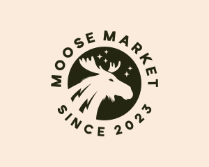 Moose - Wildlife Moose Hunting logo design