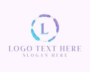 Feather Wreath Handicraft Logo