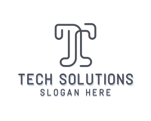 Solutions - Creative Agency Letter T logo design