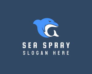 Wild Sea Dolphin  logo design