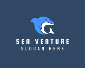 Wild Sea Dolphin  logo design