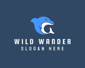 Wild Sea Dolphin  logo design