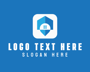 Home Loan - House Location Pin logo design