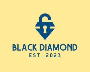 Diamond Gem Locksmith logo design