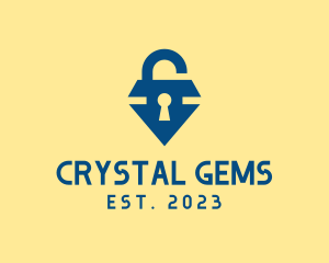 Diamond Gem Locksmith logo design