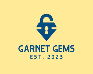 Diamond Gem Locksmith logo design