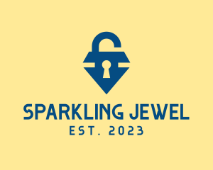 Diamond Gem Locksmith logo design