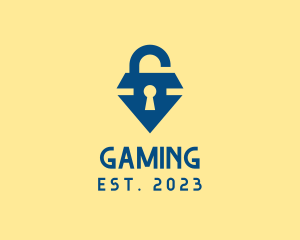 Secure - Diamond Gem Locksmith logo design