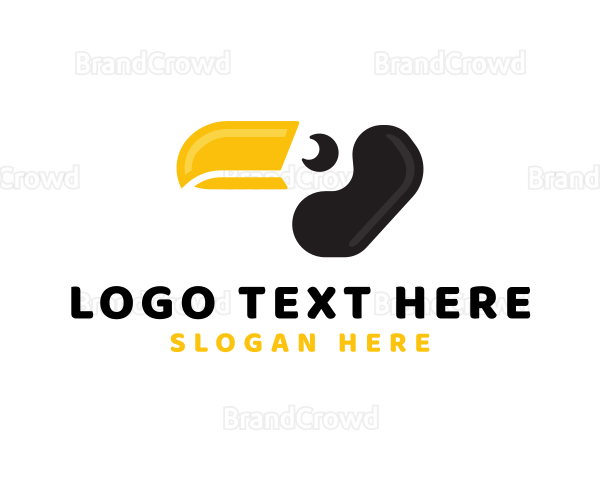 Toucan Bird Beak Logo