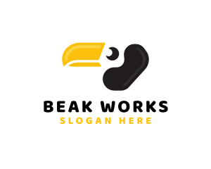 Beak - Toucan Bird Beak logo design