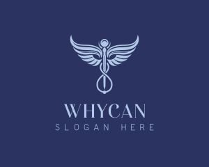 Pharmaceutical Caduceus Wings Logo