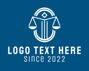 Court - Justice Scale Law Firm logo design