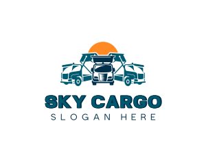 Vehicle Transportation Trucking logo design