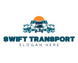 Vehicle Transportation Trucking logo design