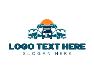 Delivery - Vehicle Transportation Trucking logo design