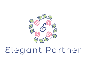 Elegant Rose Floral logo design