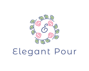 Elegant Rose Floral logo design