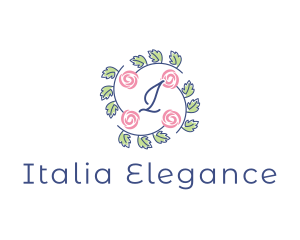 Elegant Rose Floral logo design