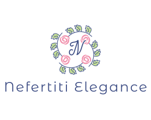 Elegant Rose Floral logo design