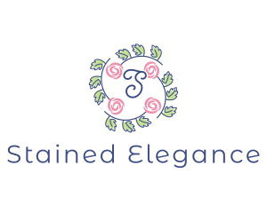 Elegant Rose Floral logo design