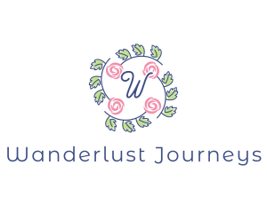 Beautician - Elegant Rose Floral logo design