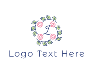 Interior - Elegant Rose Floral logo design