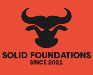 Buffalo - Red Angry Bull logo design