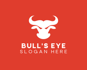 Red Angry Bull logo design