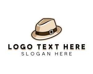 Gentleman - Fedora Hat Apparel logo design