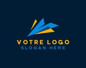 Courier Logistics Flight Logo