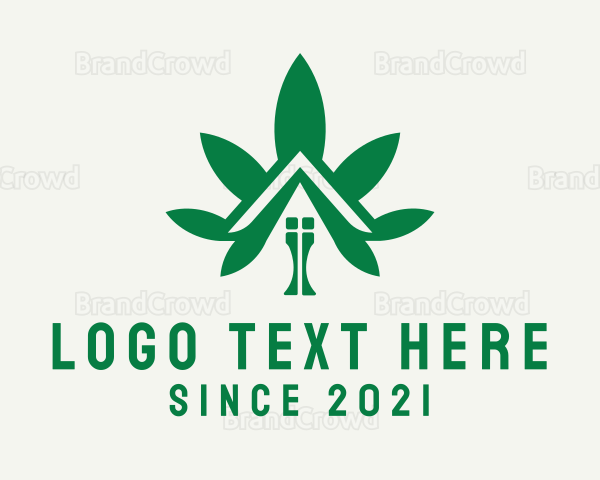 Marijuana Dispensary House Logo