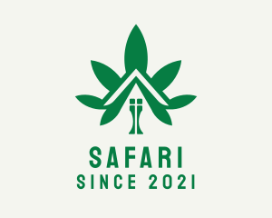 Botanical - Marijuana Dispensary House logo design