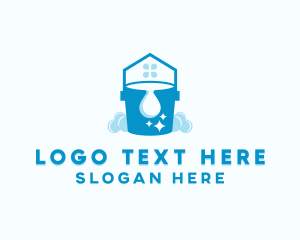 Clean - Cleaning Bucket Disinfection logo design