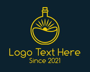 Whiskey - Cognac Bottle Drink logo design