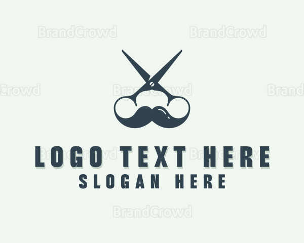 Barber Haircut Shears Logo