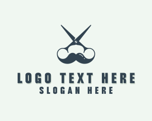 Barbershop - Barber Haircut Shears logo design