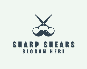 Shears - Barber Haircut Shears logo design