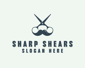 Barber Haircut Shears logo design