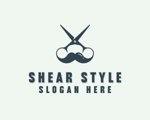 Barber Haircut Shears logo design