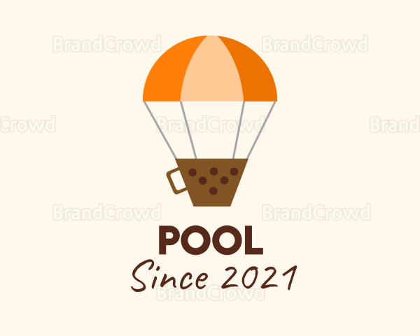 Boba Hot Air Balloon Logo