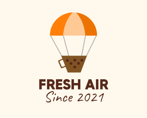 Boba Hot Air Balloon  logo design