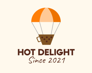 Boba Hot Air Balloon  logo design