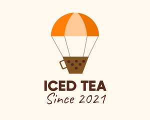 Boba Hot Air Balloon  logo design